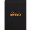 Bloc-Notes Rhodia black n°18 - A4 - 80 feuilles - petits carreaux