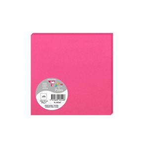 25 Cartes Pollen Clairefontaine - 135x135 mm - rose fuchsia