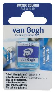 Aquarelle Fine Van Gogh - demi godet - bleu cobalt outremer