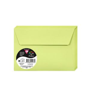 20 Enveloppes Pollen Clairefontaine - 114x162 mm - vert bourgeon