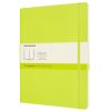 Carnet Moleskine Souple - 19x25 cm - Pages blanches - Vert citron