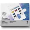 Coffret Aquarelle Cotman Winsor & Newton - 14 demi godets + 1 pinceau