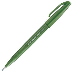 Feutre Pinceau Brush Sign Pen Pentel - vert olive