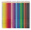 Bote de 24 Crayons de Couleur Aquarellables Faber-Castell colour grip