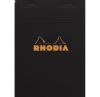 Bloc-Notes Rhodia black n16 - A5 - 80 feuilles - petits carreaux