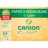 Pochette Papier Canson - Dessin blanc - A3 - 10 feuilles - 224 g