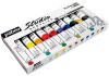 Pack de Peinture Acrylique Pébéo - 10 tubes de 20 ml + 1 pinceau offert