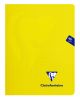 Cahier Clairefontaine Mimesys - 17x22 cm - 96 pages - petits carreaux - jaune