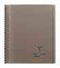 Cahier Clairefontaine Koverbook - 17x22 cm - 160 pages - Sys - gris