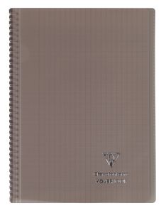 Cahier Clairefontaine Koverbook – 24x32 cm – 160 pages – Séyès – gris