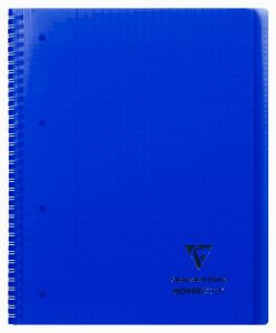 Cahier Clairefontaine Koverbook - A4+ - 160 pages - Séyès - bleu navy