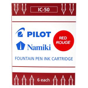 Boîte de 6 Cartouches Pilot - rouge