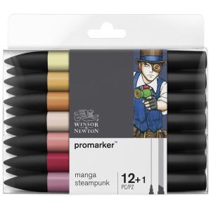 12+1 Feutres Promarker Manga - steampunk