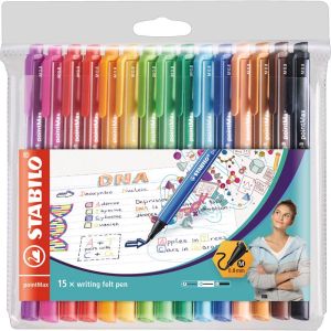 15 Stylos-Feutre Stabilo Point Max