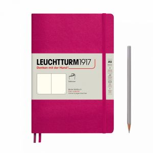 Carnet Leuchtturm souple - 14,5x21cm - Baie - pages blanches