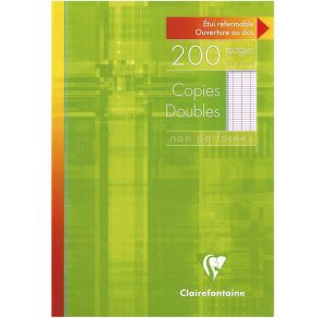 Copies Doubles Clairefontaine - A4 - 200 pages - Séyès - blanc
