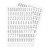 Stickers Glitty Maildor - alphabet / chiffres argent