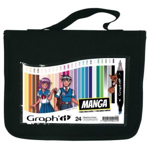 Trousse de 24 marqueurs Graph'It - Manga