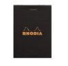 Bloc-Notes Rhodia black n11 - 7,4x10,5 cm - 80 feuilles - petits carreaux