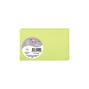 25 Cartes Pollen Clairefontaine - 82x128 mm - vert bourgeon