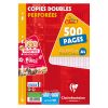 Copies Doubles Clairefontaine - A4 - 500 pages - Sys - perfores - blanc