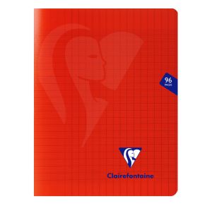 Cahier Clairefontaine Mimesys - 17x22 cm - 96 pages - Séyès - rouge
