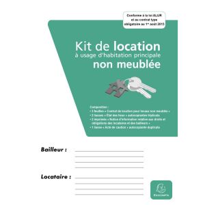 Kit de Location à usage d'habitation principale non meublée