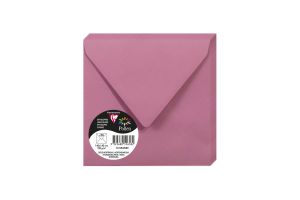20 Enveloppes Pollen Clairefontaine - 140x140 mm - rose hortensia