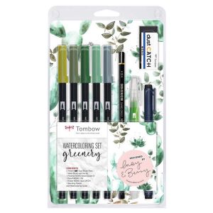 Set de Feutres Tombow ABT - nuances de vert