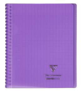 Cahier Clairefontaine Koverbook - 17x22 cm - 160 pages - Séyès - violet