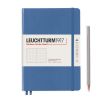 Carnet Leuchtturm rigide - 14,5x21cm - Denim - Pointillés