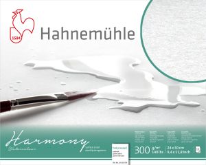 Bloc Papier Aquarelle Harmony Hahnemühle - 300 g - satiné - 24x30 cm 