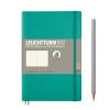 Carnet Leuchtturm souple - 12,5x19cm - Émeraude - Pointillés