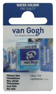 Aquarelle Fine Van Gogh - demi godet - bleu phtalo