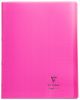 Cahier Clairefontaine Koverbook - 24x32 cm - 48 pages - Sys - rose