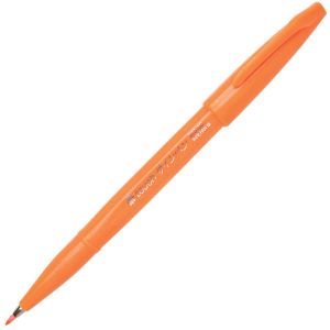 Feutre Pinceau Brush Sign Pen Pentel - orange