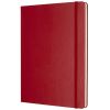 Carnet Moleskine Rigide - 19x25 cm - Pages blanches - Rouge écarlate