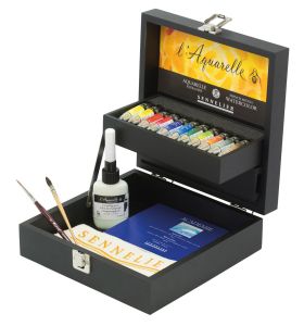 Coffret Aquarelle Extra-Fine Sennelier - 11 tubes de 10 ml et accessoires