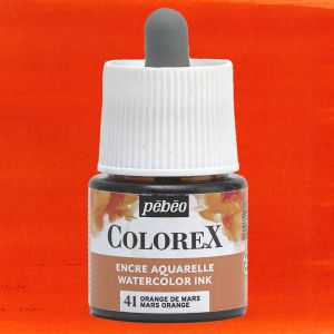 Flacon d'Encre Colorex Pébéo - 45ml - Orange de Mars