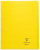 Cahier Clairefontaine Koverbook - 24x32 cm - 96 pages - petits carreaux - jaune 