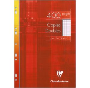 Copies Doubles Clairefontaine - A4 - 400 pages - Séyès - blanc