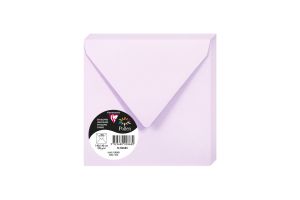 20 Enveloppes Pollen Clairefontaine - 140x140 mm - lilas