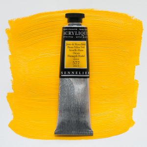 Peinture Acrylique Sennelier - extra-fine - 60ml - jaune de Hansa foncé