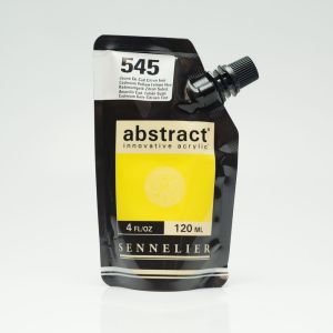Peinture Acrylique Abstract Sennelier - 120ml - jaune de cadmiun citron