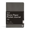 Carnet Papier Pierre Karst - 10,5x14,8 cm - Ardoise - Pages blanches