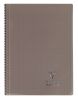 Cahier Clairefontaine Koverbook - A4 - 160 pages  Sys - gris