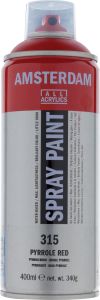 Bombe de Peinture Acrylique Amsterdam - 400ml - rouge Pyrrole