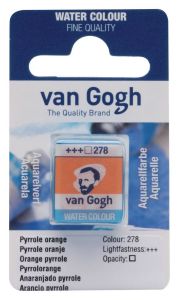 Aquarelle Fine Van Gogh - demi godet - orange pyrrole