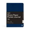 Carnet Papier Pierre Karst - 10,5x14,8 cm - Bleu Navy - Pages blanches