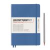 Carnet Leuchtturm rigide - 14,5x21cm - Denim - Ligné